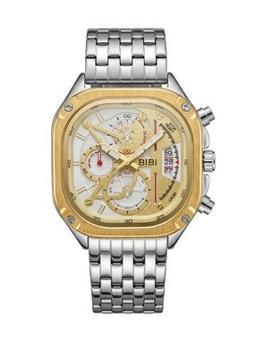 BiBi Two-Tone Gold and Silver Chronograph Bracelet Watch